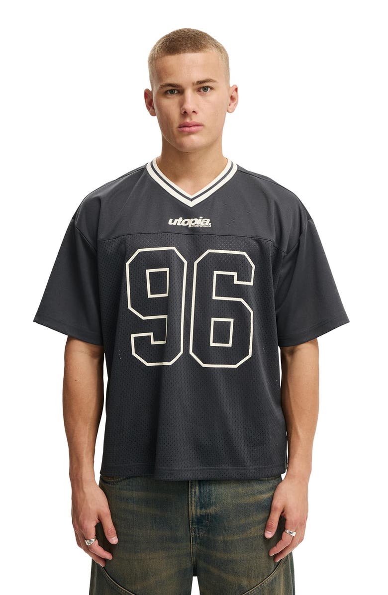 Cotton On Men's Football Jersey, Main, color, Washed Black  Ninety-Six