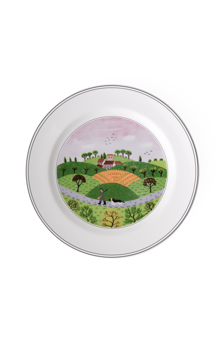 Villeroy & Boch Design Naif Dinner Plate #6 Hunter & Dog, Main, color, NO COLOR
