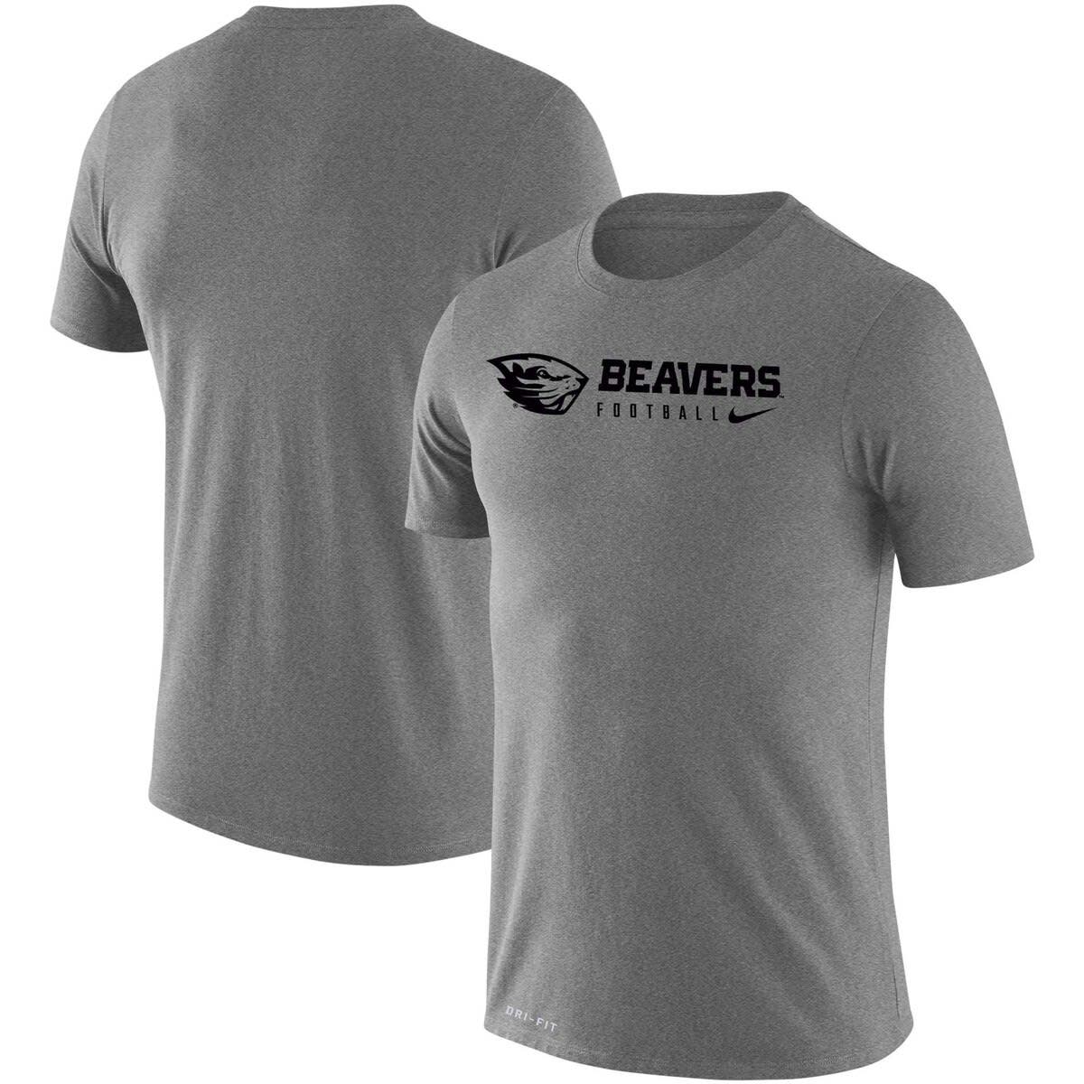 Nike Men's Nike Heather Gray Oregon State Beavers Changeover Legend T ...