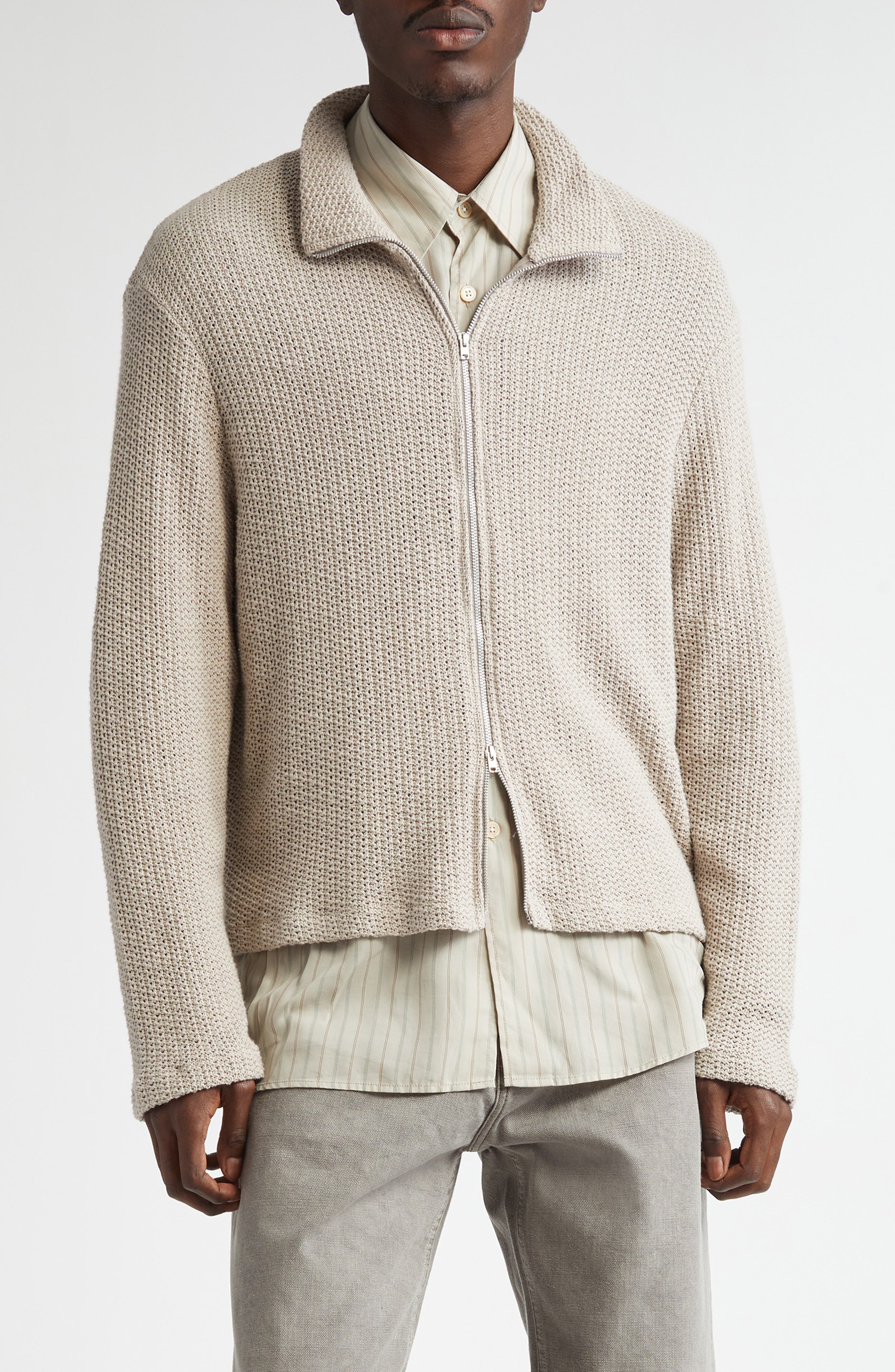 OUR LEGACY Shrunken Zip Cardigan (Men) | Nordstrom