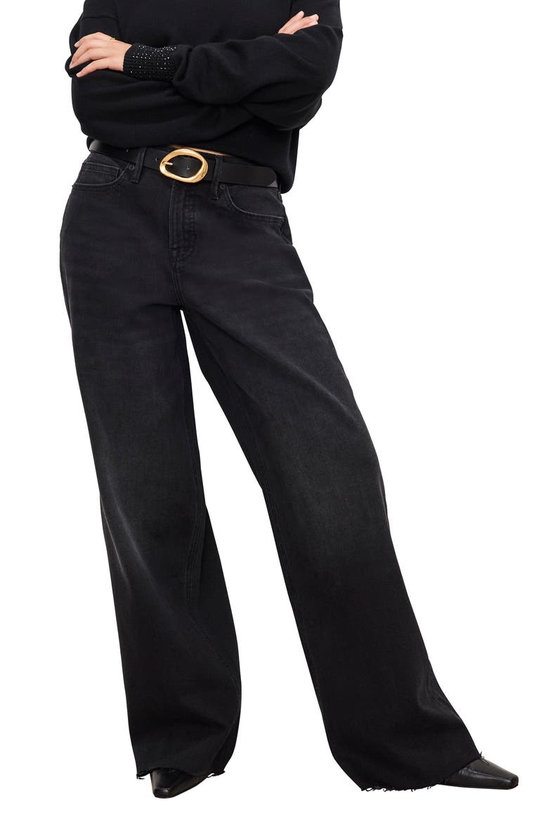 Good Ease Wide Leg Jeans, Main, color, BLACK324