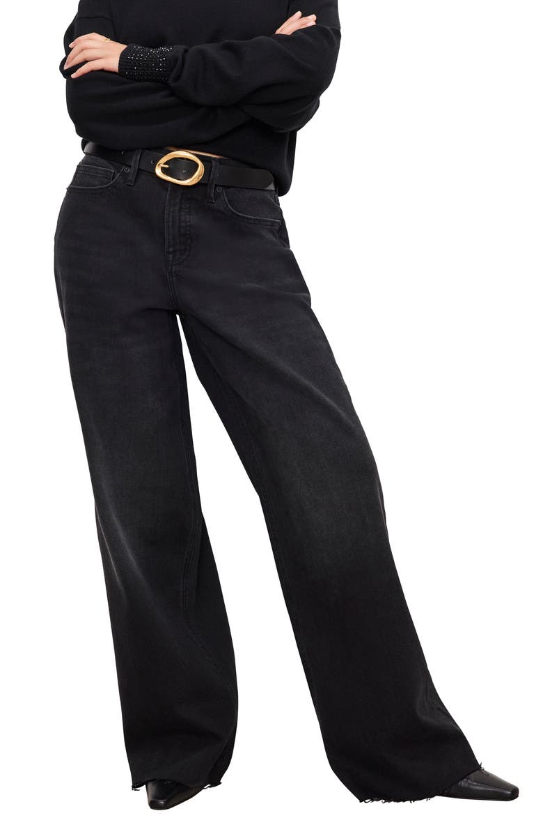 Good American Good Ease Wide Leg Jeans, Main, color, 
