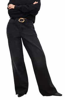 Good American Good Ease Wide Leg Jeans