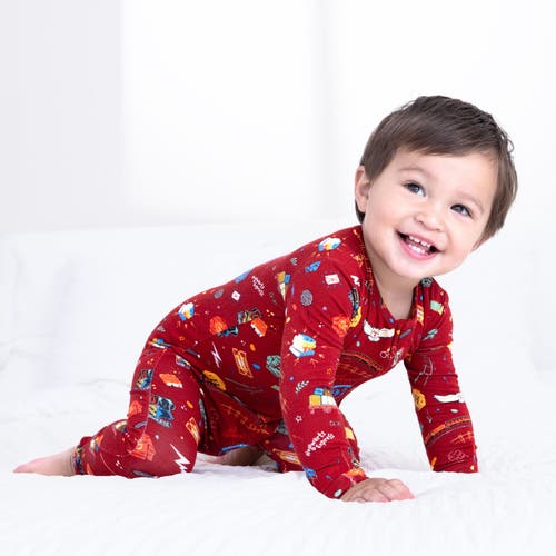 Bellabu Bear Baby Hogwarts Express Convertible Footie In Red