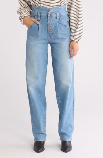 パンツ MOTHER Women Straight Pants 1686 104DE Blue The Smarty Pants Flood - Connect The Dots | MOTHER DENIM
