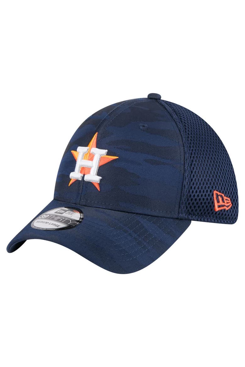 Men's New Era Navy Houston Astros Subtle Camo 39THIRTY Flex Hat, Alternate, color, Navy