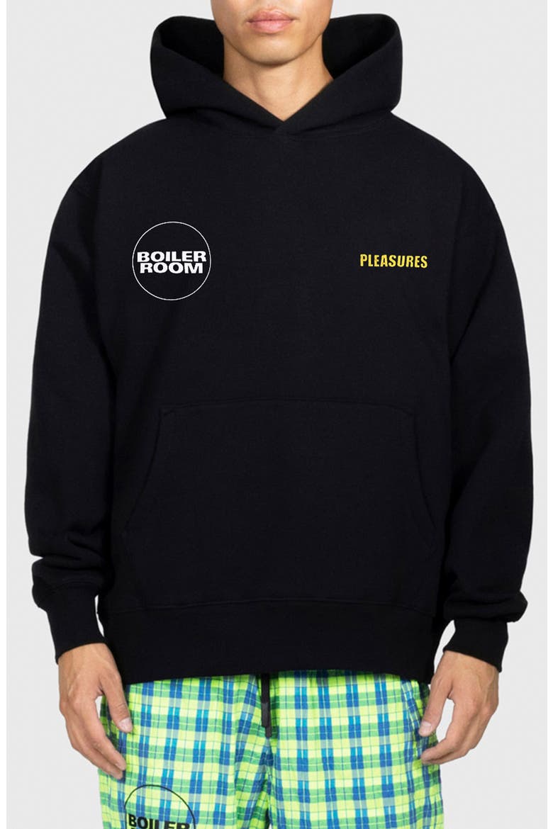 x Boiler Room Clownfish Oversize Graphic Hoodie (Nordstrom Exclusive), Main, color, BLACK