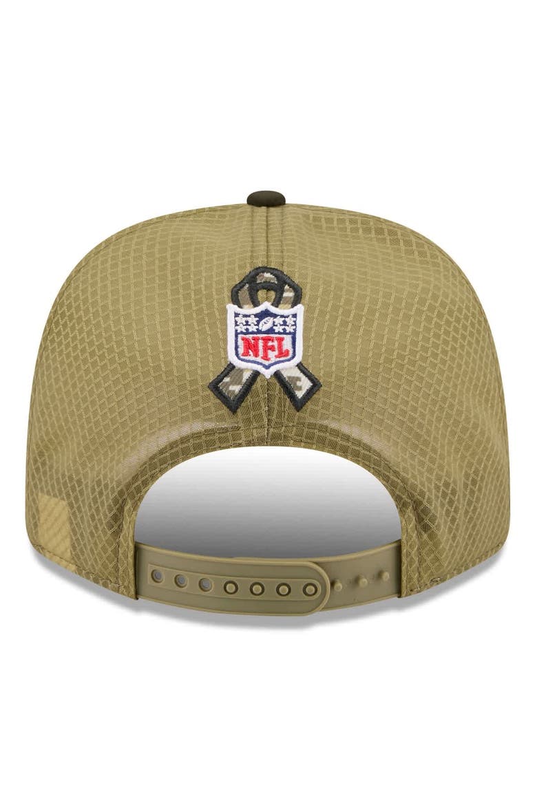 Men's New Era  Green New York Jets 2025 Salute to Service 9SEVENTY Adjustable Hat, Alternate, color, Green