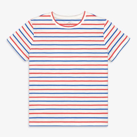 Women's Fit Stripe Easy Tee In Blueberry