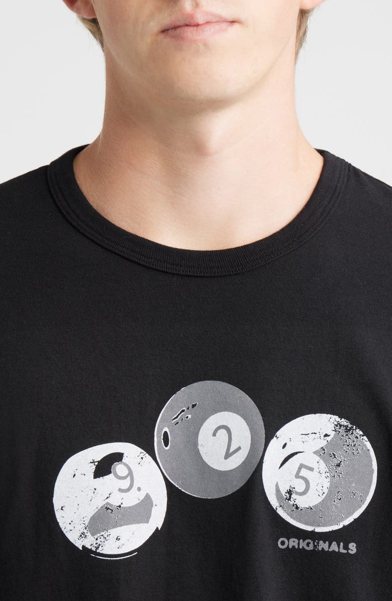 925 Originals Pool Ball Graphic T-Shirt, Alternate, color, Black