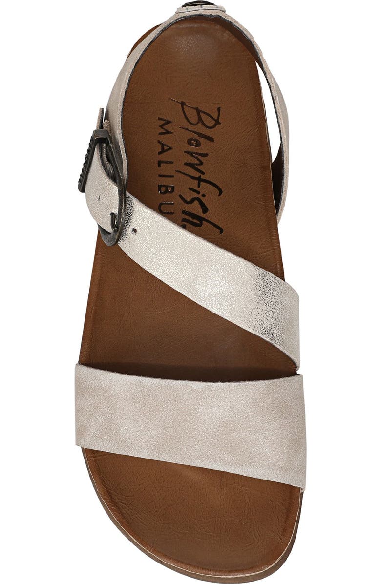 Blowfish Malibu Lance Sandal, Alternate, color, Cloud Faux Leather