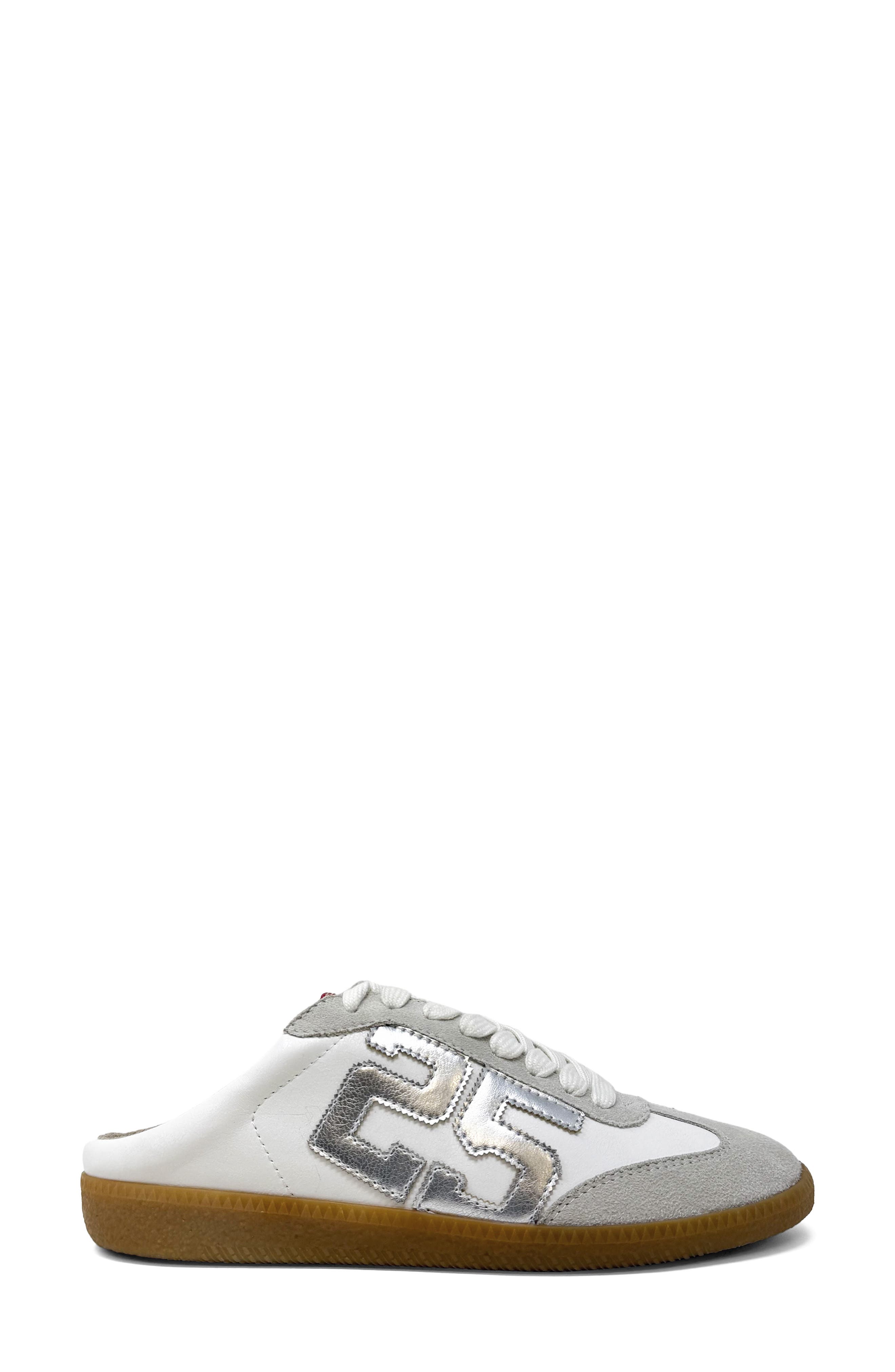 SHUSHOP Open Mule, Alternate, color, Silver