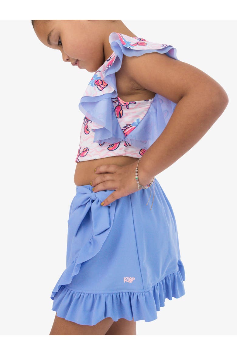 Swim Bow Skirt Cover-Up, Alternate, color, Periwinkle Blue