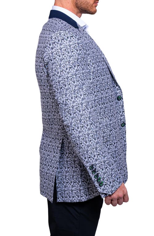 Maceoo Socrate Ascension Camo Blazer In Blue