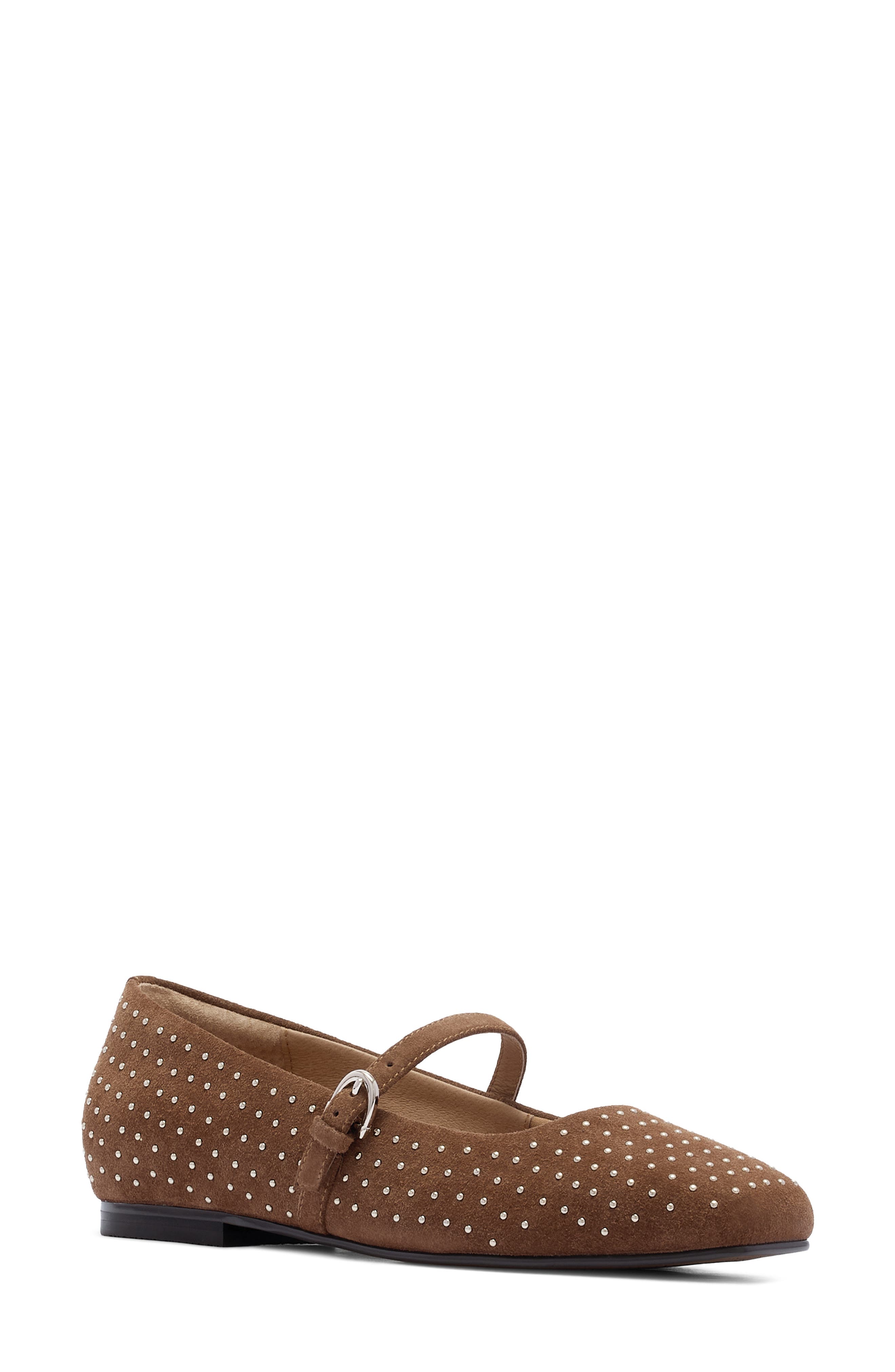 PECAN SUEDE STUD