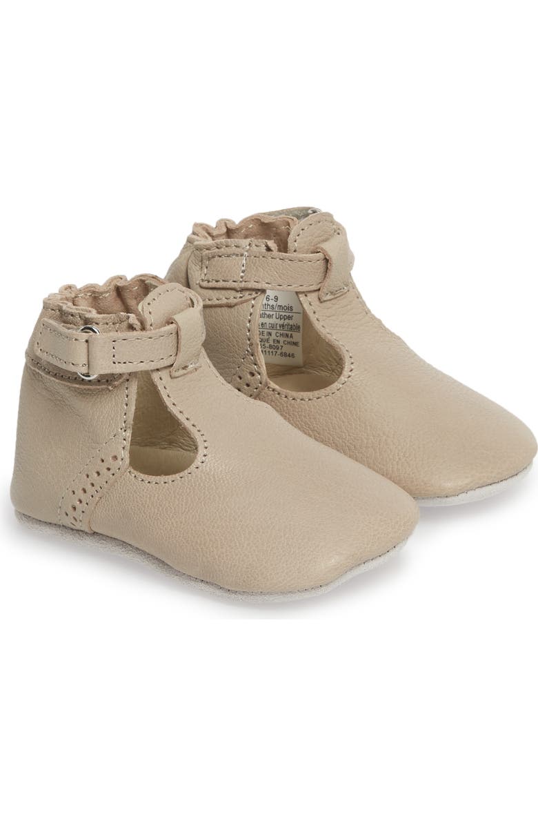Robeez<sup>®</sup> Penny T-Strap Mary Jane Crib Shoe, Main, color,