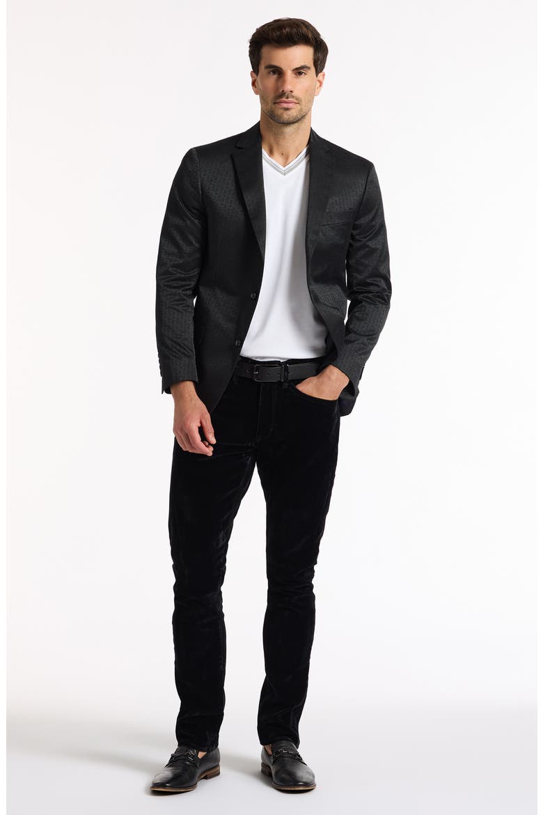 Marengo Woven Blazer, Alternate, color, BLACK