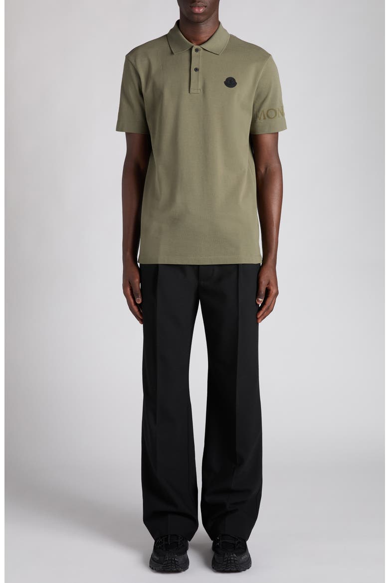 Logo Patch Cotton Polo, Alternate, color, DUSTY OLIVE