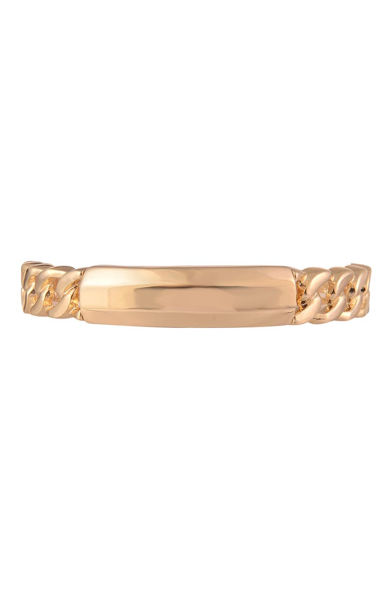 ID Bar Stretch Bracelet, Alternate, color, GOLD