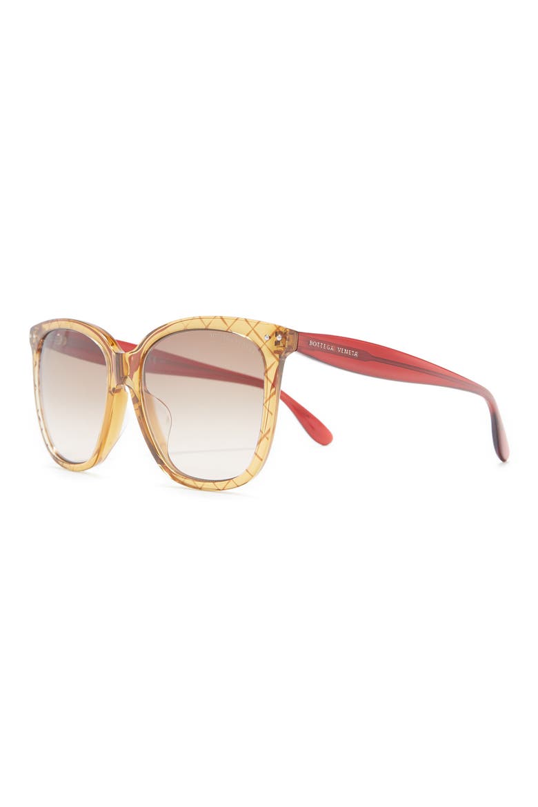 55mm Square Sunglasses, Alternate, color, YELLOW RED BROWN