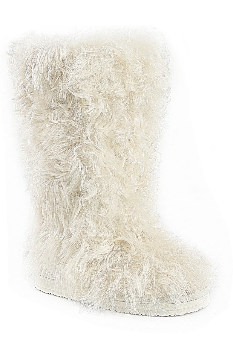 ZIGI Raylynn Genuine Shearling Boot, Main, color, Ivory
