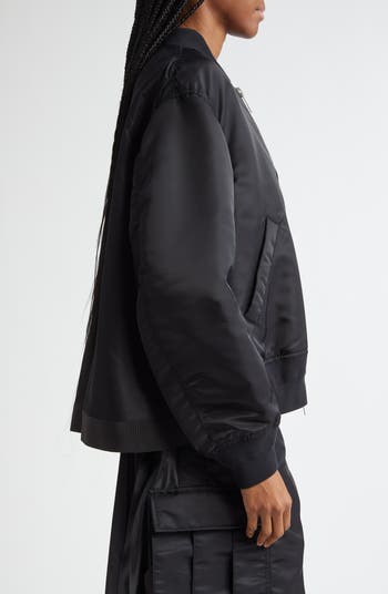 Sacai Nylon Twill Bomber Jacket | Nordstrom Sacai Nylon Twill Bomber Jacket | Nordstrom