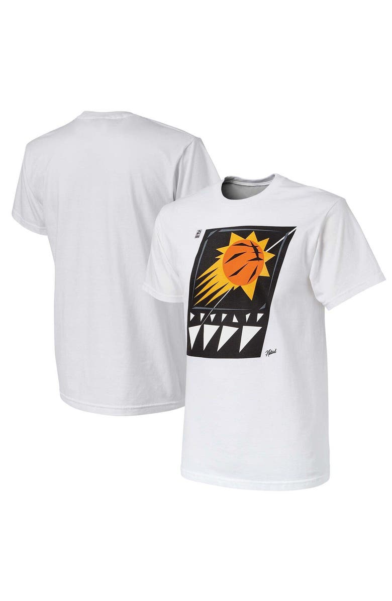 NBA X Naturel Men's NBA x Naturel White Phoenix Suns No Caller ID T-Shirt, Main, color, White