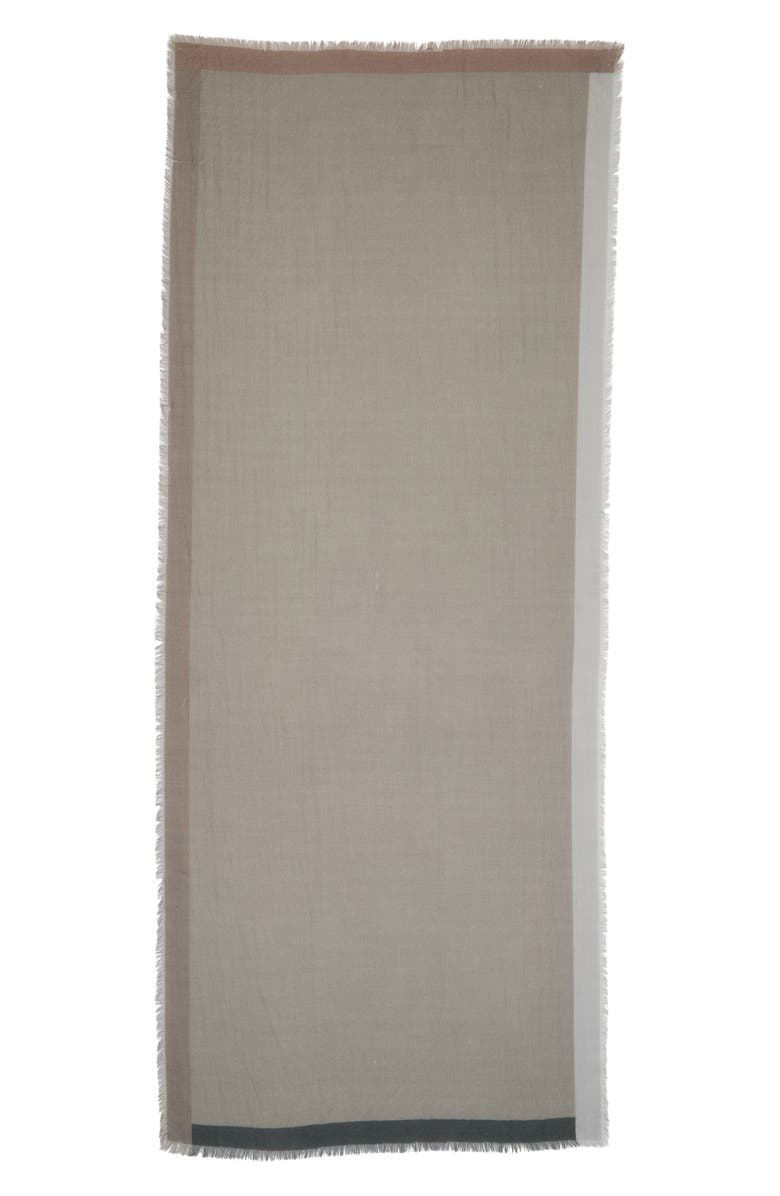 rag & bone Astrid Wool Scarf, Alternate, color, Midgrey