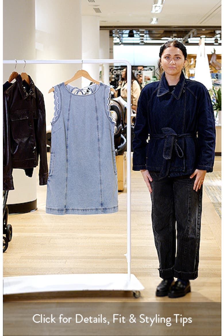 Vito Scallop Sleeveless Shift Dress video