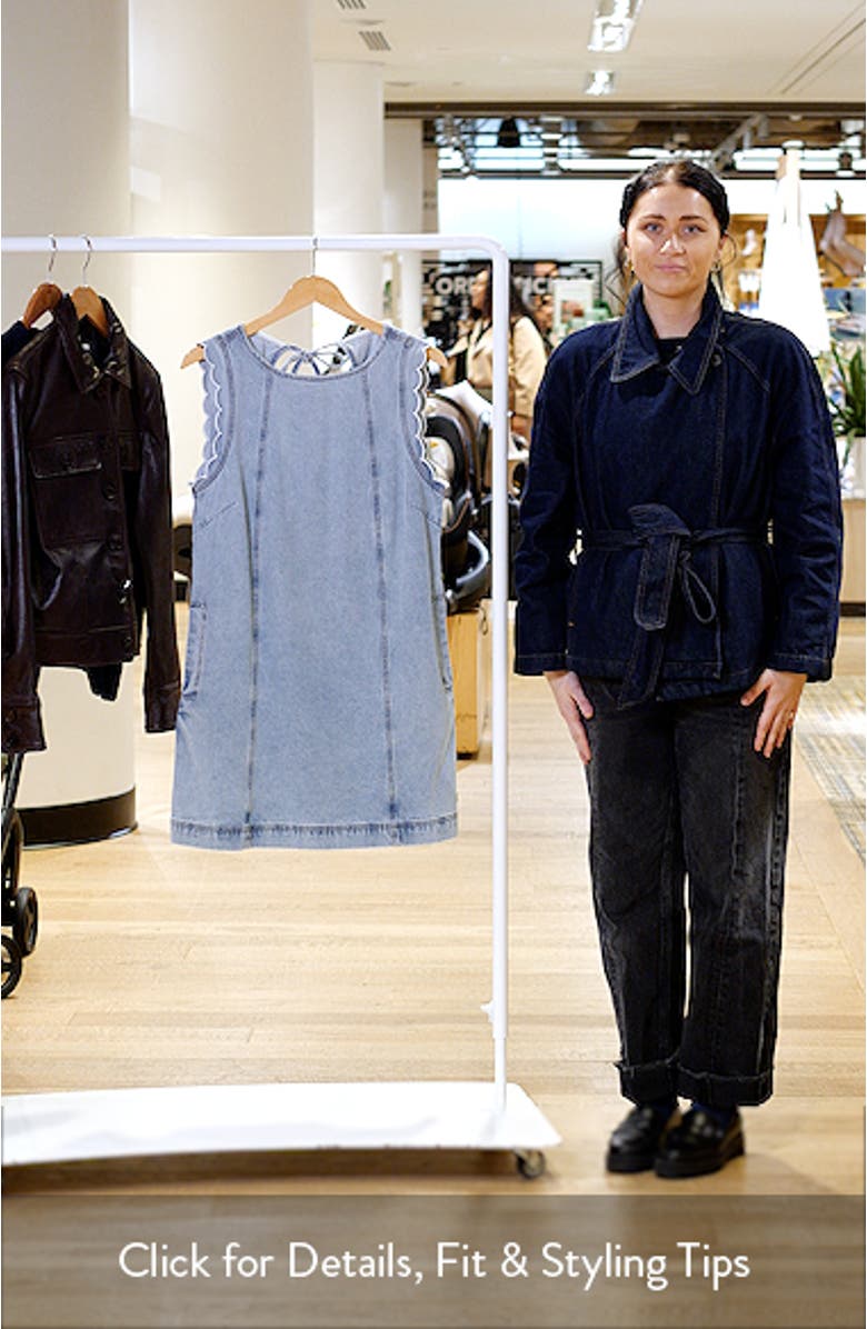 Vito Scallop Sleeveless Shift Dress, sales video thumbnail