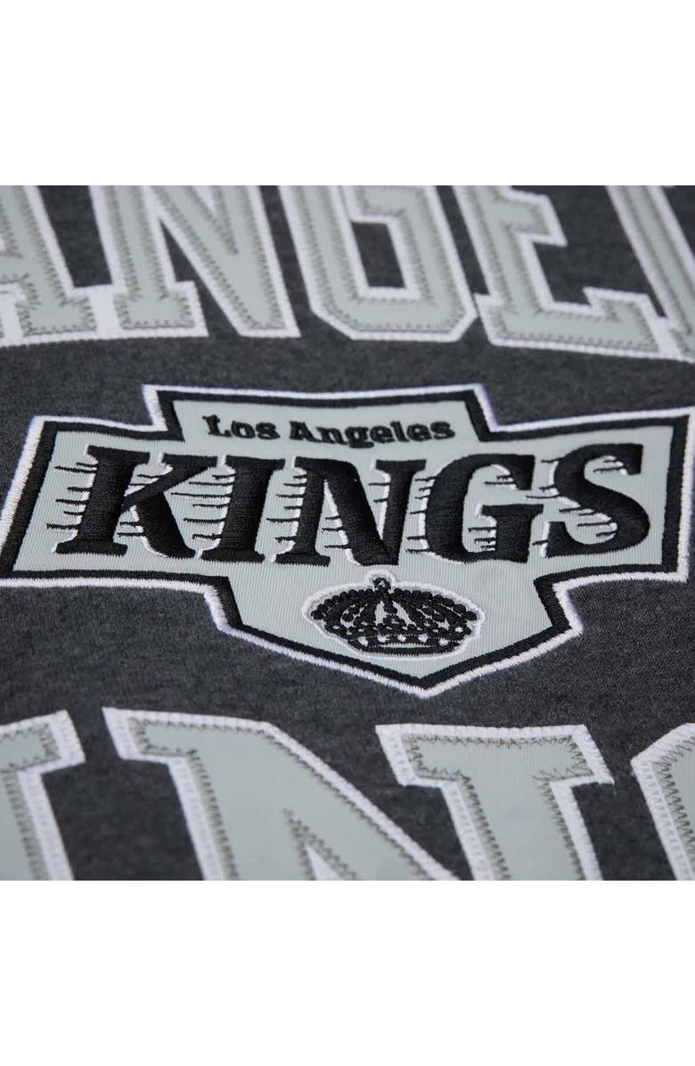 Mitchell & Ness Men's Mitchell & Ness Charcoal Los Angeles Kings Playoff Win Fleece Pullover Sweatshirt, Alternate, color, Charcoal