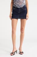 Princess Polly Nickei Denim Miniskirt