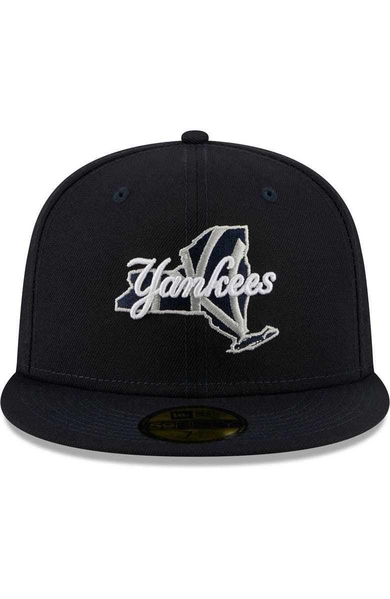 New Era Men's New Era Navy New York Yankees Local II 59FIFTY Fitted Hat, Alternate, color, 