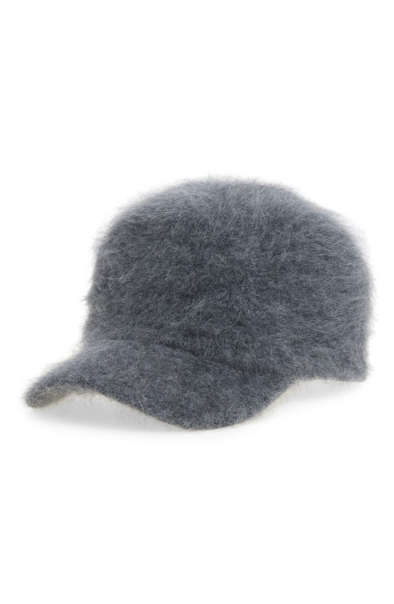 COS Brushed Cashmere Baseball Cap, Main, color, 