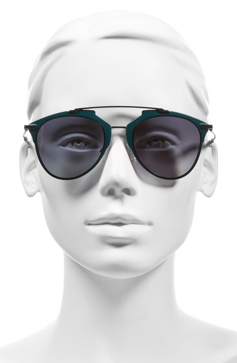 CHRISTIAN DIOR Reflected 52mm Brow Bar Sunglasses, Alternate, color,