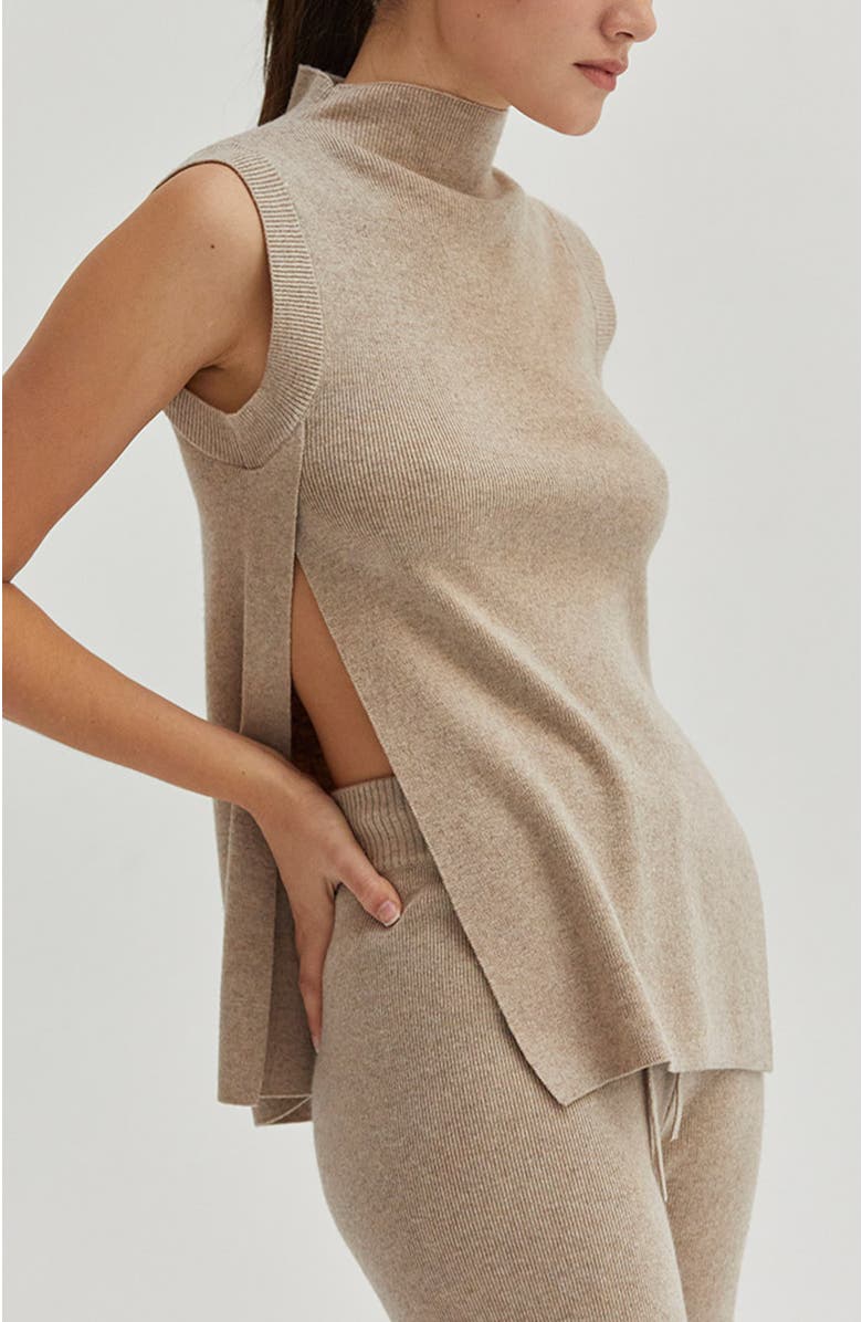 CRESCENT Mock Neck Sweater Knit Top, Main, color, 