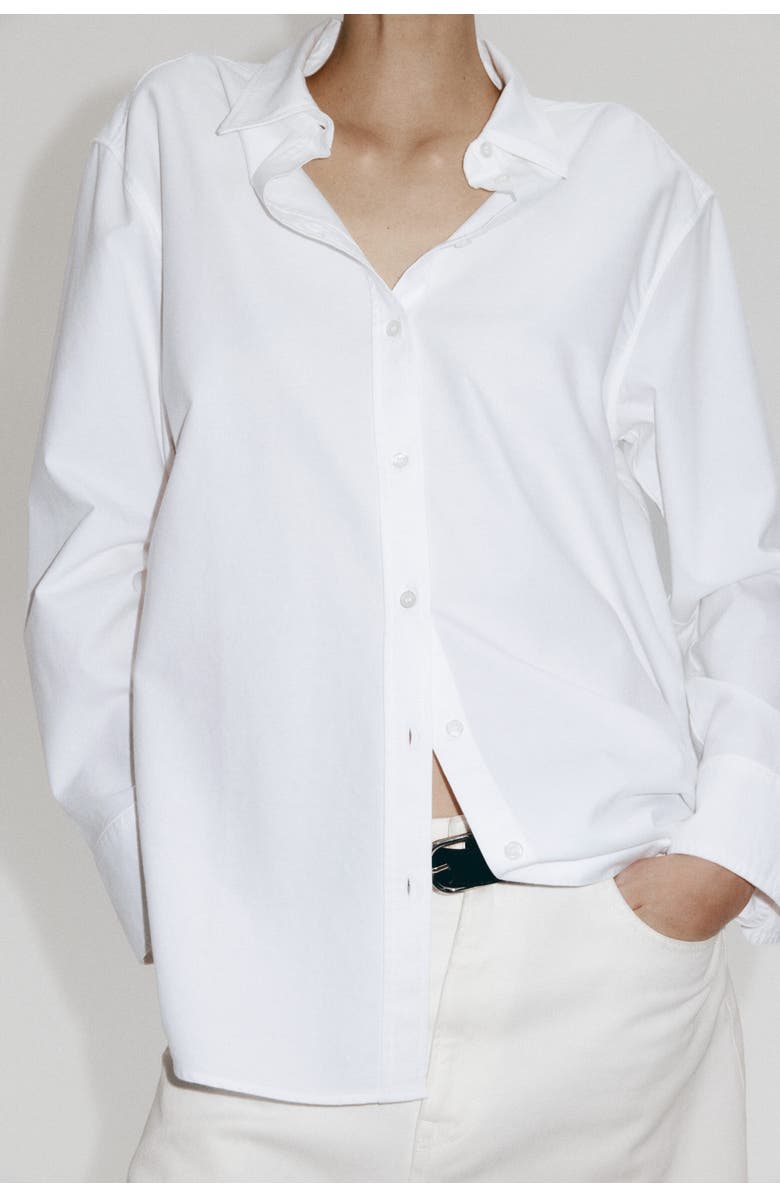 H&M Oxford Shirt, Alternate, color, White