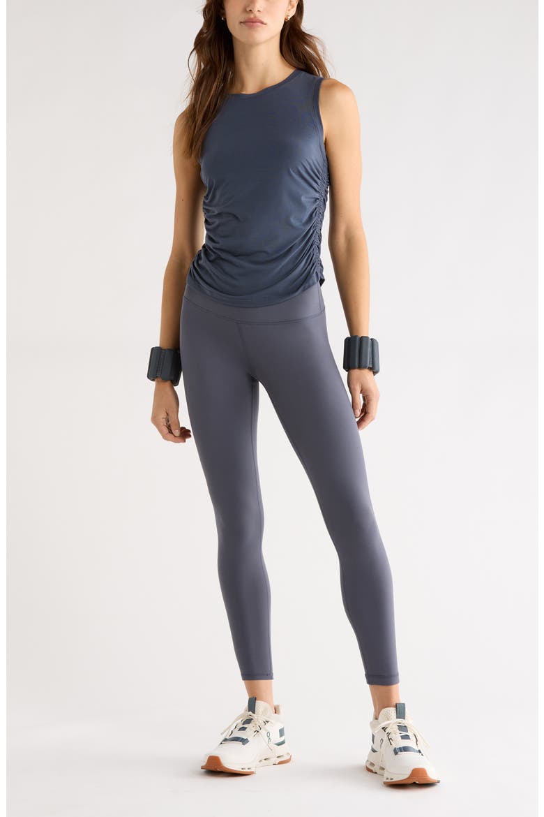 Breathe Ruched Tank, Alternate, color, NAVY ARMADA