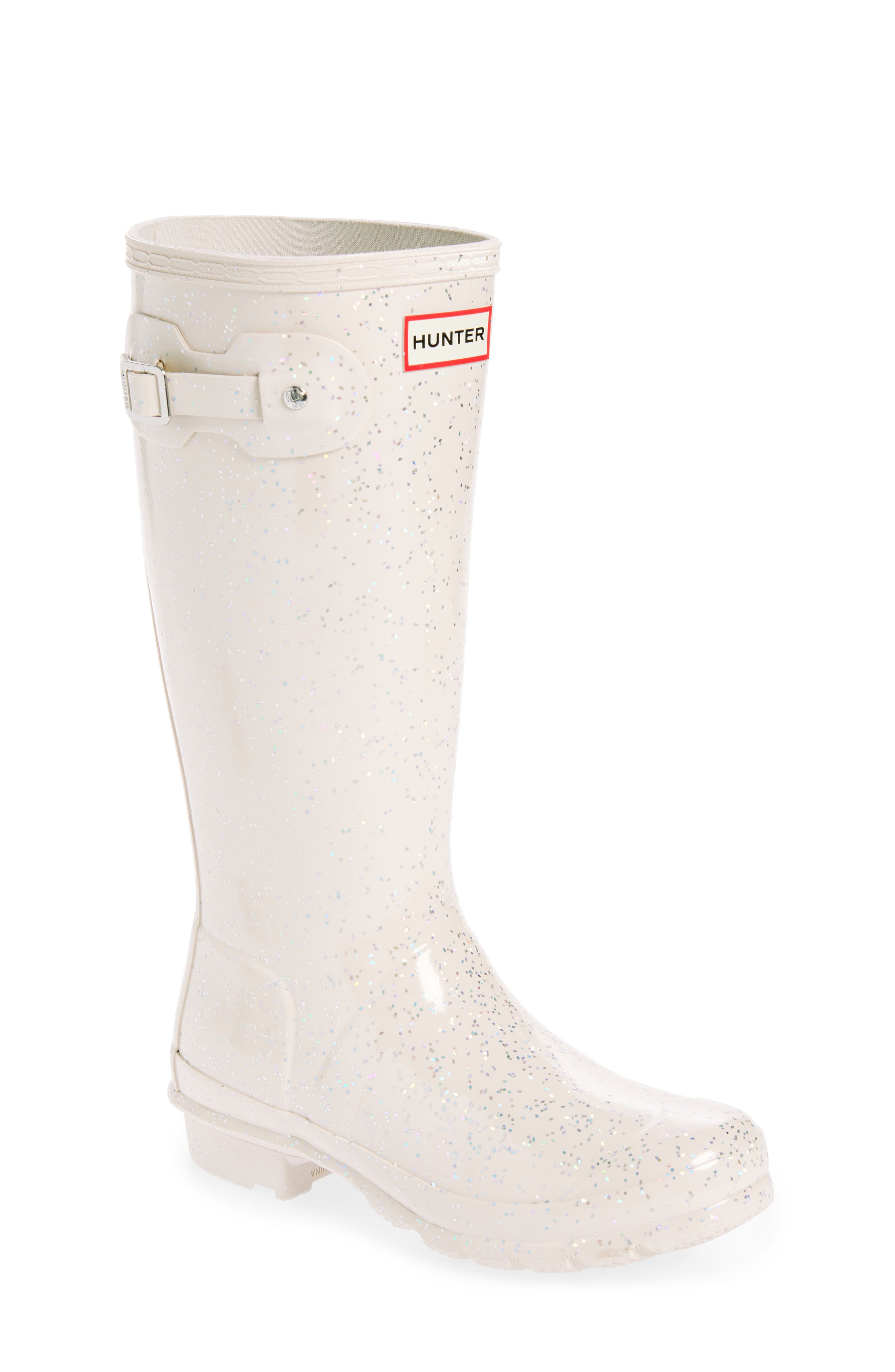 Hunter Original Giant Glitter Waterproof Rain Boot, Main, color, 