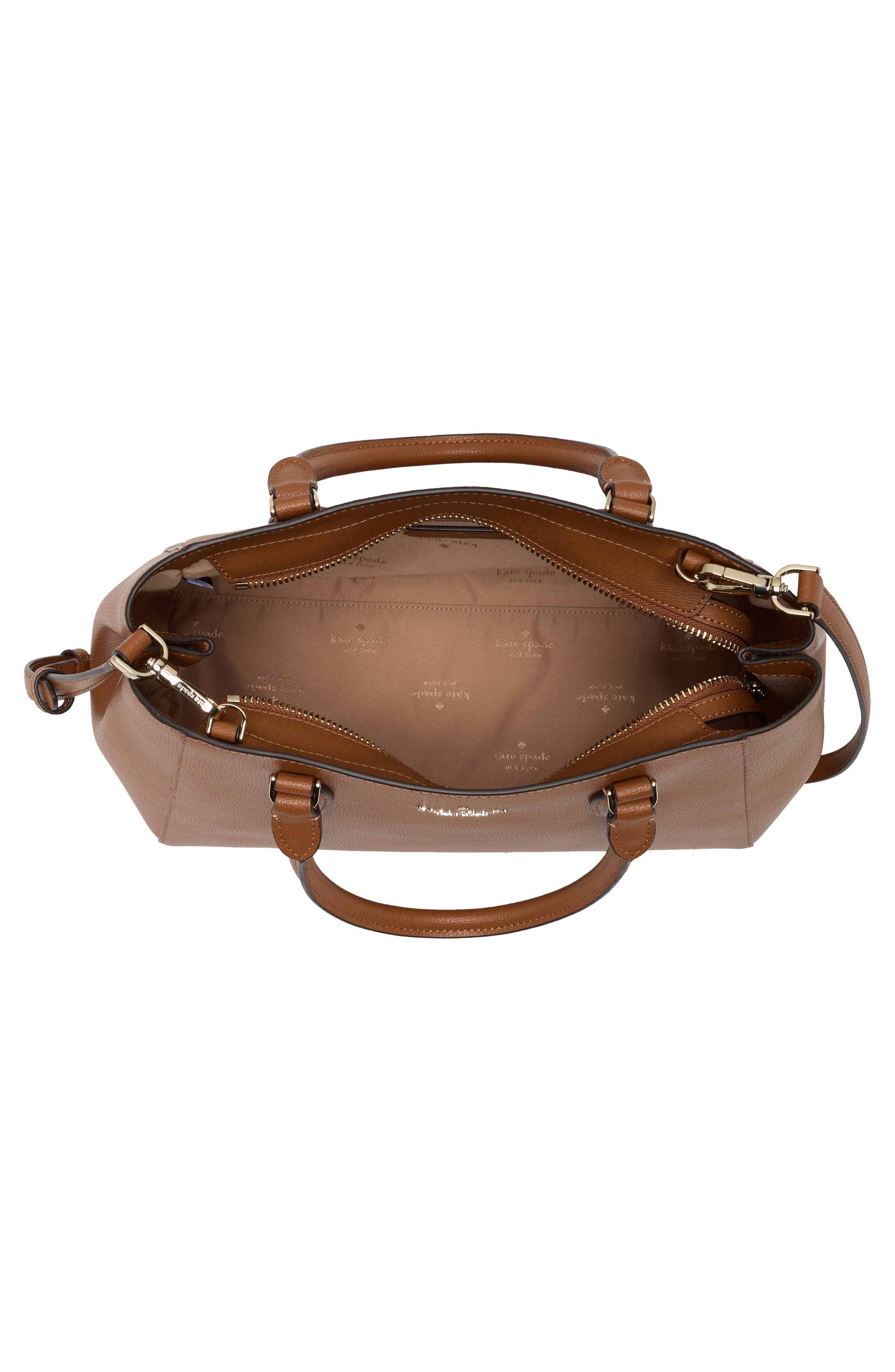 kristi satchel bag, Alternate, color, WARM GINGERBREAD