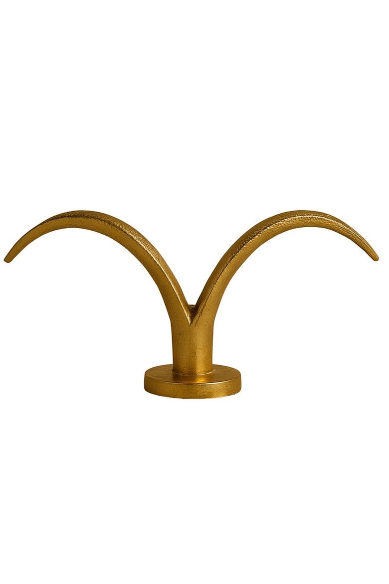 Arc Wing Candle Holder, Main, color, Gold