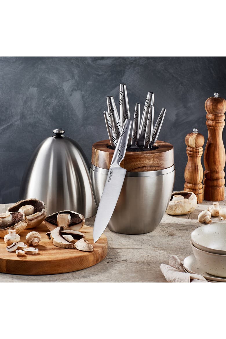 iD3® The Egg Knife Block 9 Piece, Alternate, color, Stainless Steel