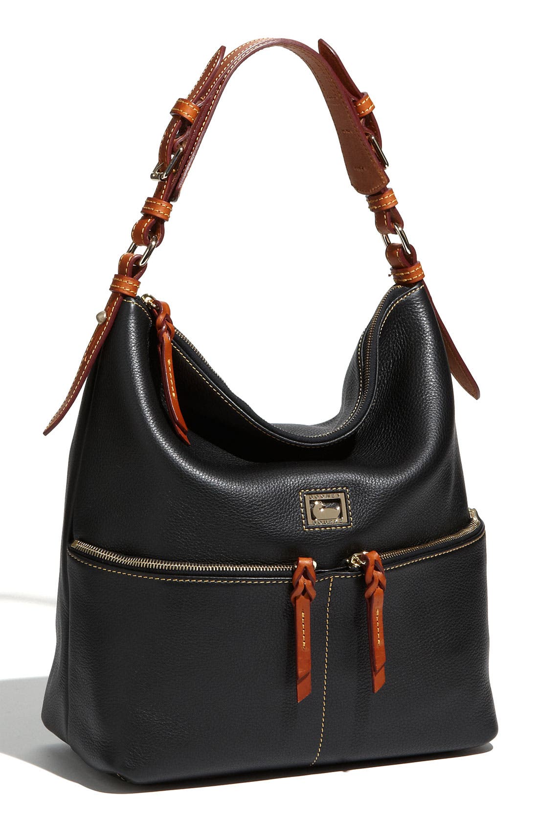 Dooney & Bourke 'Dillen - Medium' Zip Pocket Leather Hobo, Main, color, 