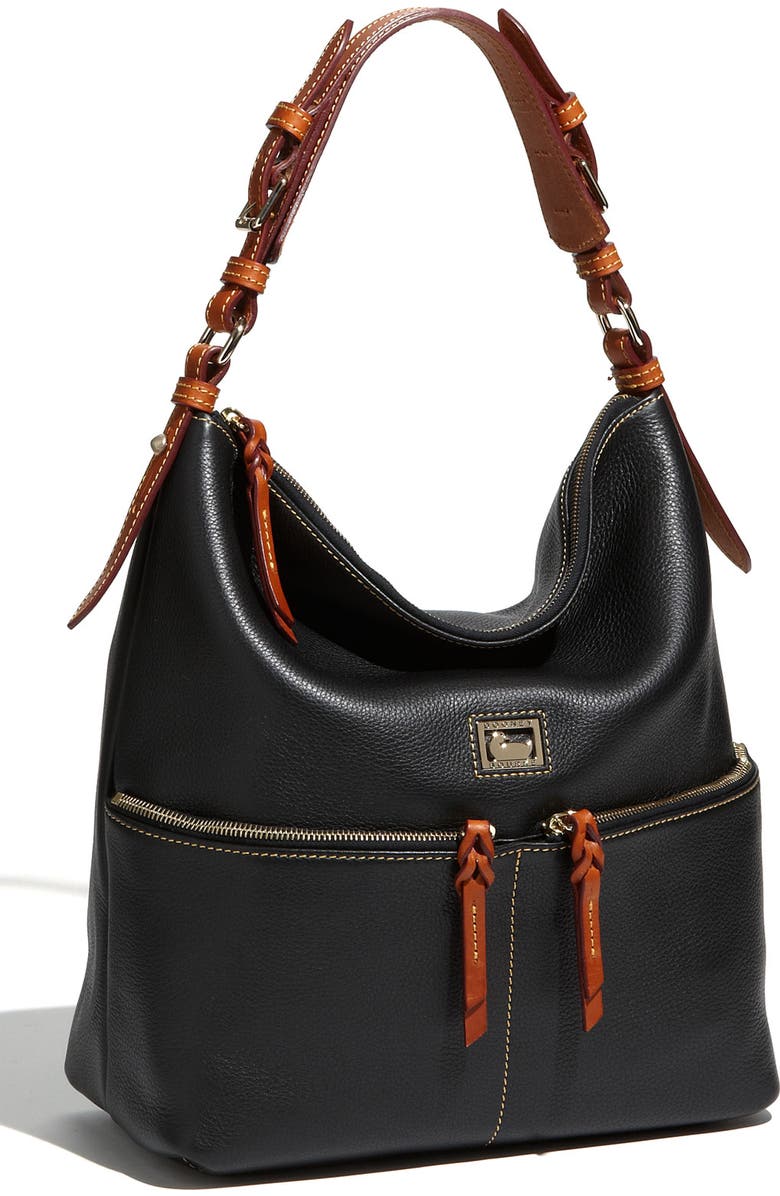Dooney & Bourke 'Dillen - Medium' Zip Pocket Leather Hobo, Main, color,