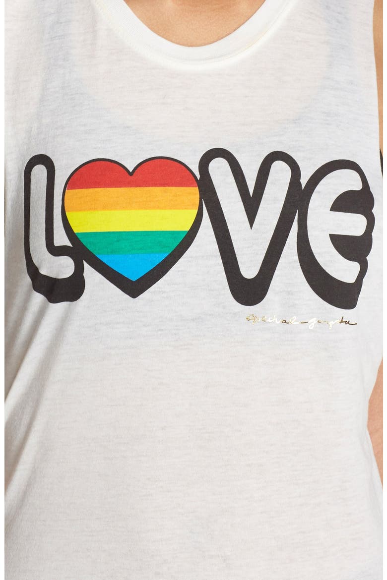 'Love' Muscle Tank, Alternate, color, STARDUST