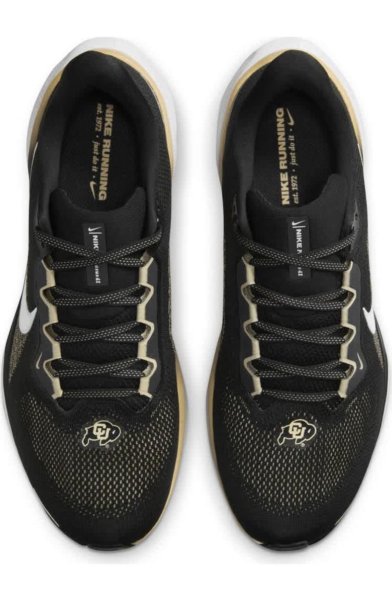 Nike Unisex Nike Black Colorado Buffaloes Zoom Pegasus 41 Running Shoes, Alternate, color, Black