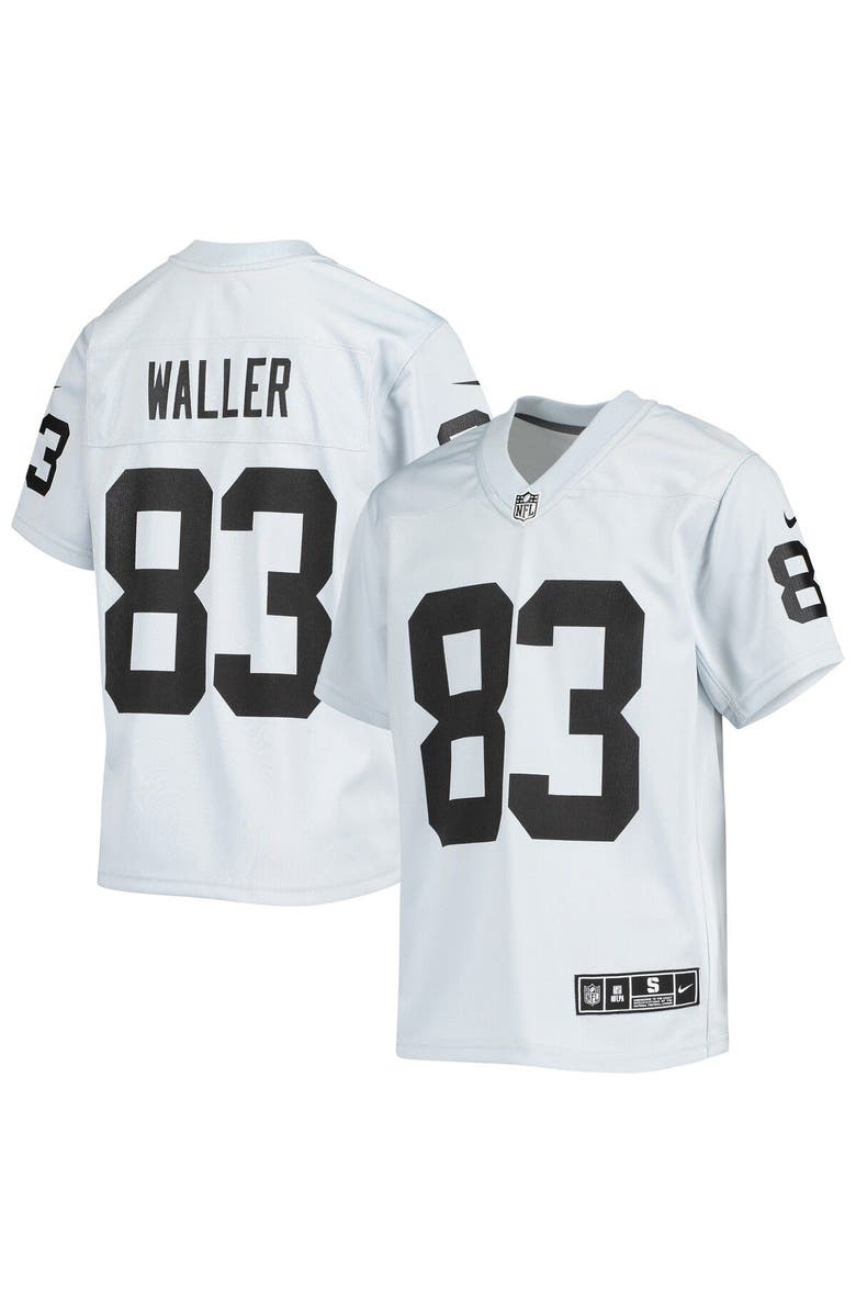 Nike Youth Nike Darren Waller Silver Las Vegas Raiders Inverted Team Game Jersey, Main, color,