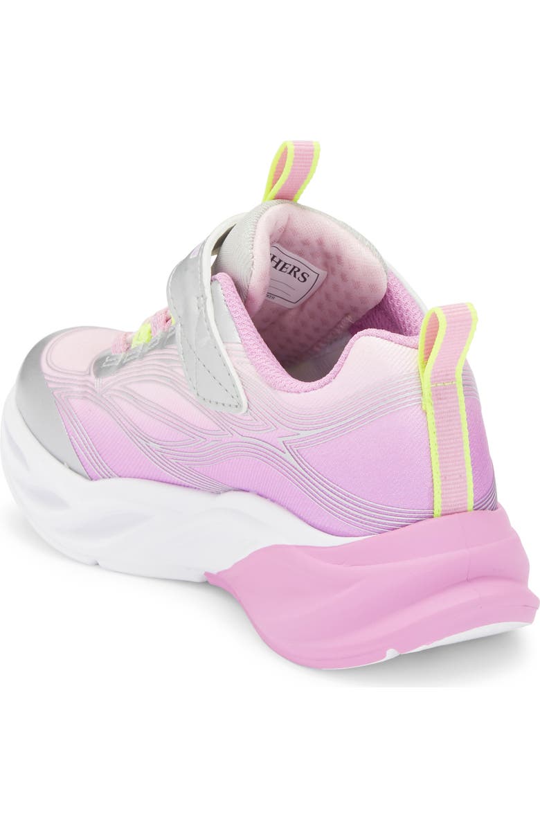 SKECHERS Kids' Cosmic Glow Light-Up Sneaker, Alternate, color, Pink/ Silver