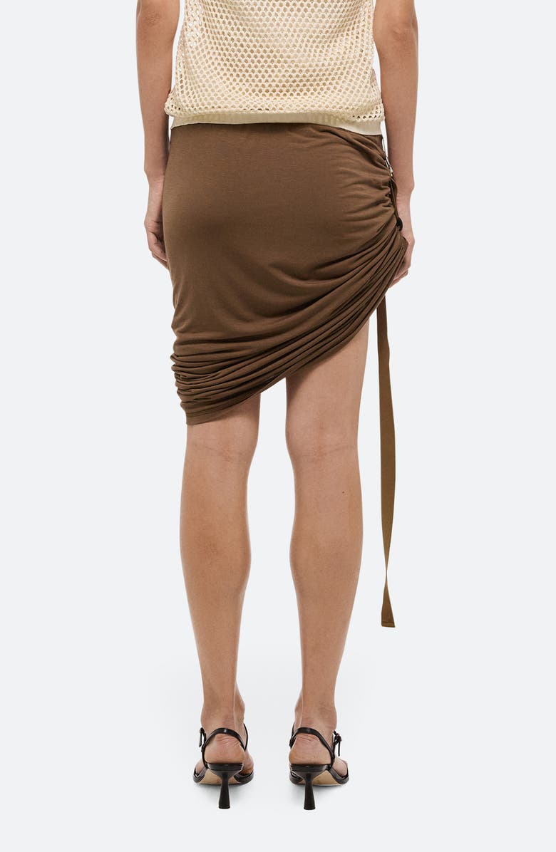 Helmut Lang Wind Ruched Side Belt Skirt, Alternate, color, 