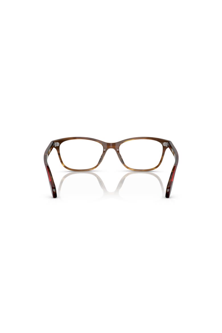 52mm Square optical glasses, Alternate, color, Red